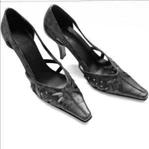 New York Transit Snake Skin Heels